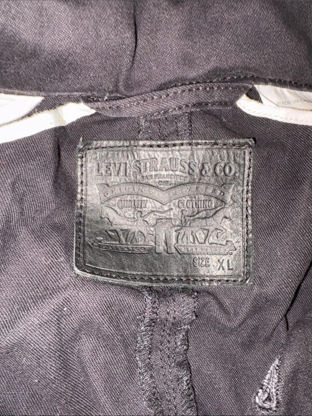 Vintage Levi Strauss & Co. Black Country Clothing Jacket – Men’s XL